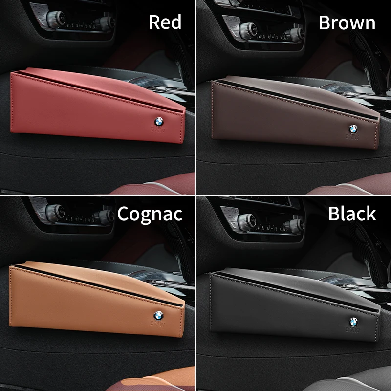 Car Center Console Seat Side Organizer Central Seat Side Storage Box For BMW E46 E90 E60 487 F30 F10 F20 G60 G30 X5 X6 Series 5