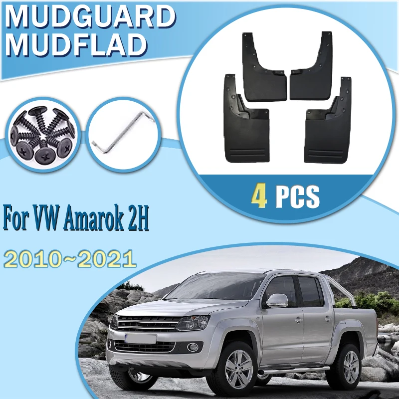 

For Volkswagen VW Amarok 2H 2010~2021 Car Rear Set Splash Guard Front Rear Fenders Mud Guard Splash Mudguard Auto Accessories
