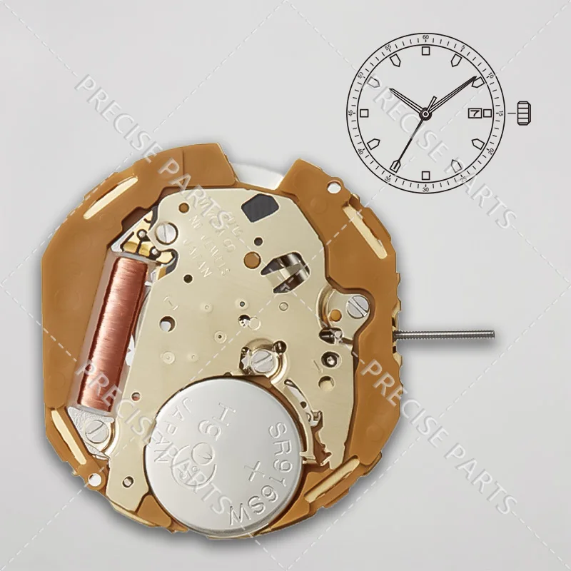 Authentic 9U15 Movement Date 3/6 New Quartz Movement Watch Repair Movement Replacement Parts