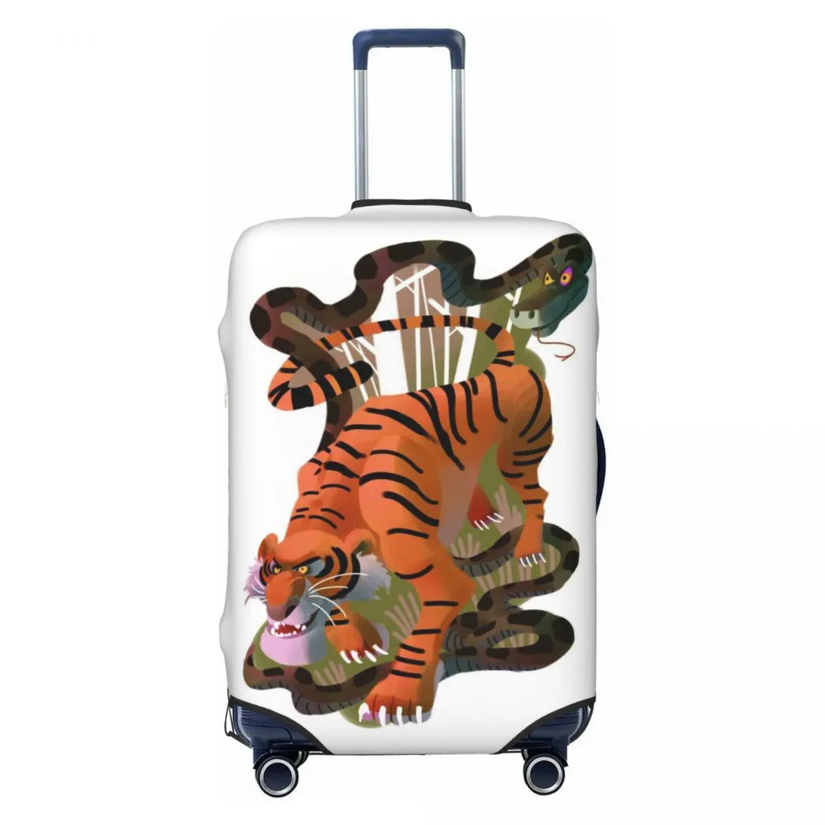 

Чехол для чемодана Custom The Anime Jungle Book Kaa, моющийся, для дорожных сумок 18-32 дюймов