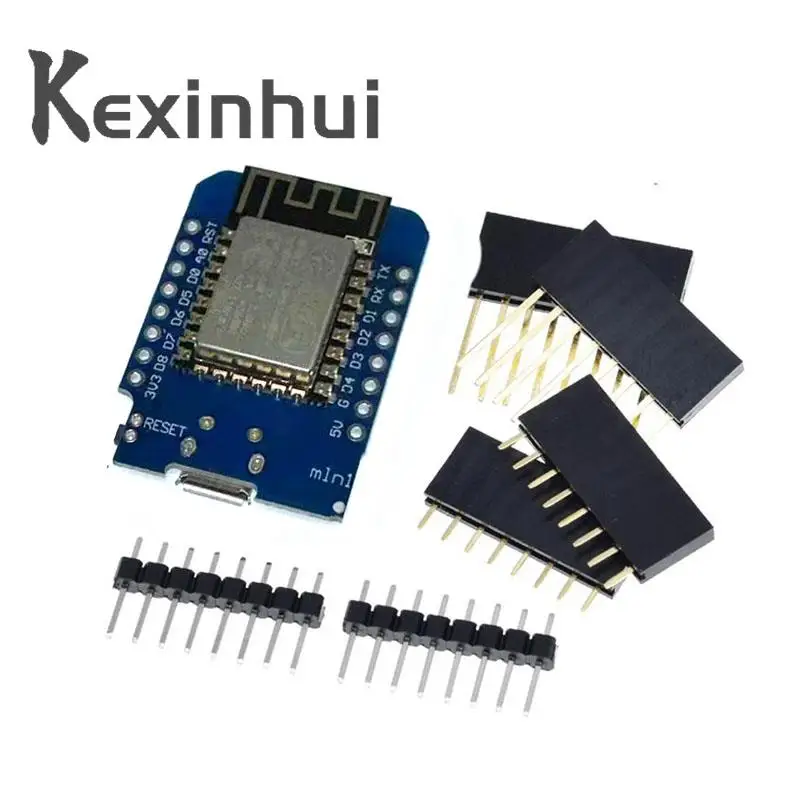 미니 와이파이 개발 보드 핀 포함, ESP8266 ESP-12 ESP-12F CH340G CH340 V2 USB WeMos D1 미니 NodeMCU Lua IOT 보드, 3.3V