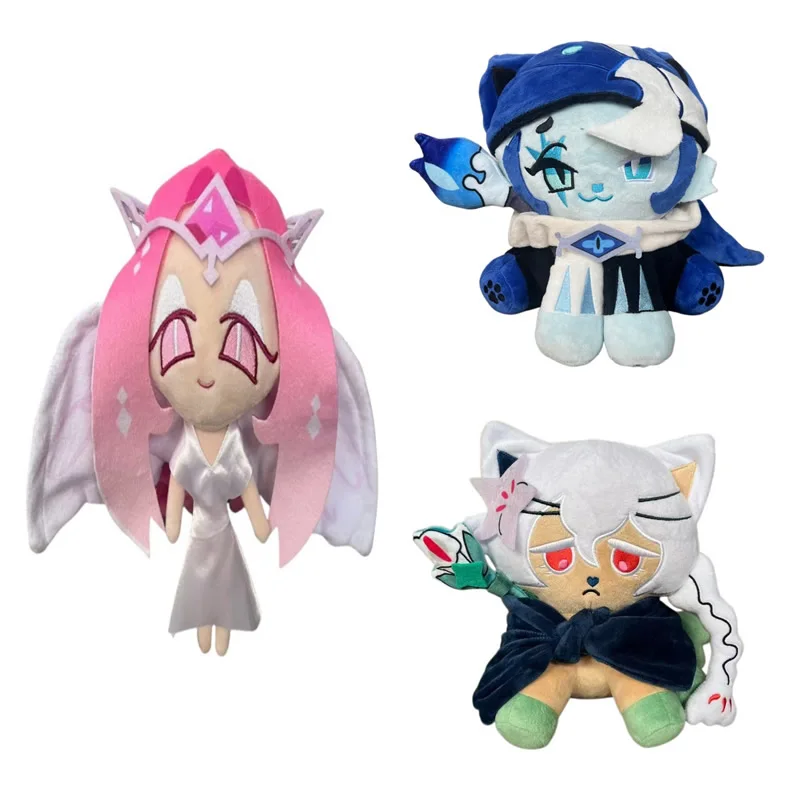 New Cookie Run Kingdom Plush Toy Game Characters Anime Cartoon Stuffed Doll Shadow Milk Cookie Plushie Merch Soft Game Toy Gift
