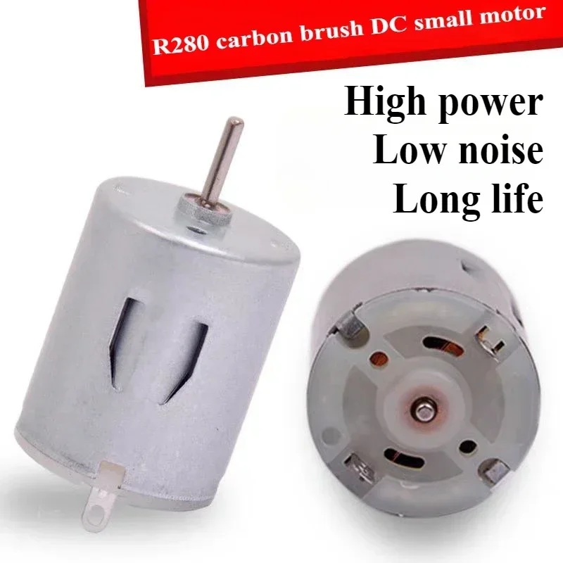 1PCS Mini round 280 toy car hair dryer toy special high power Speed Strong Magnetic small motor Electric Machinery Tool