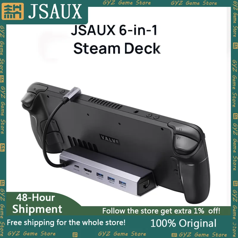 

JSAUX For Steam Deck ROG Handheld Gaming Console Rog Ally Accessories Type C Docks Steam Deck oled Dock Custom Dock Station
