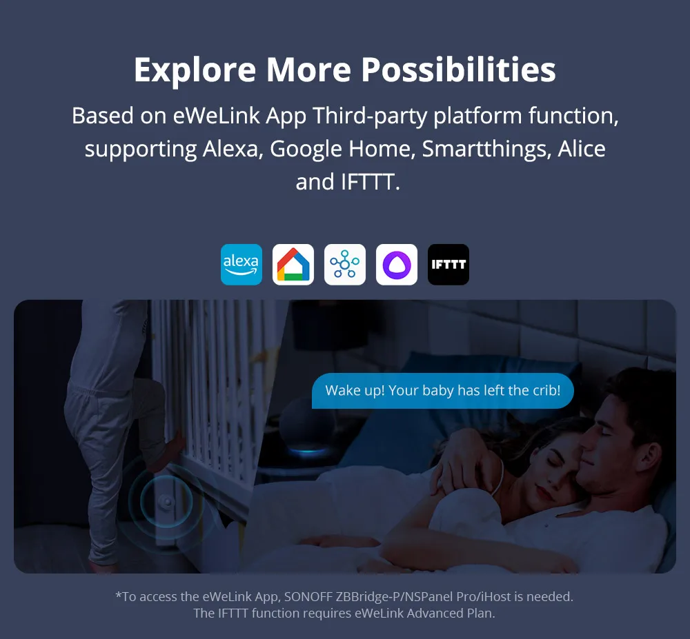 SONOFF SNZB-03P Zigbee Smart Motion Sensor Smart Home Human Detector Alert Notification Ewelink Home Assistant Smartthings Hub