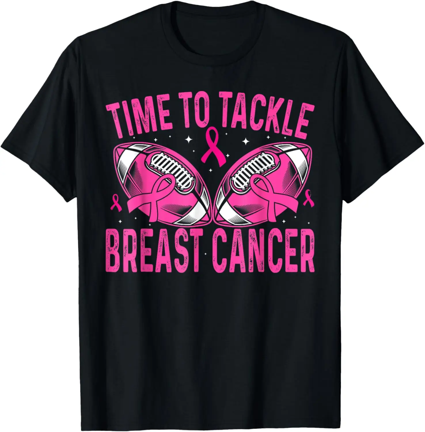 

Breast Cancer Football Pink Breast Cancer Awareness T-Shirt