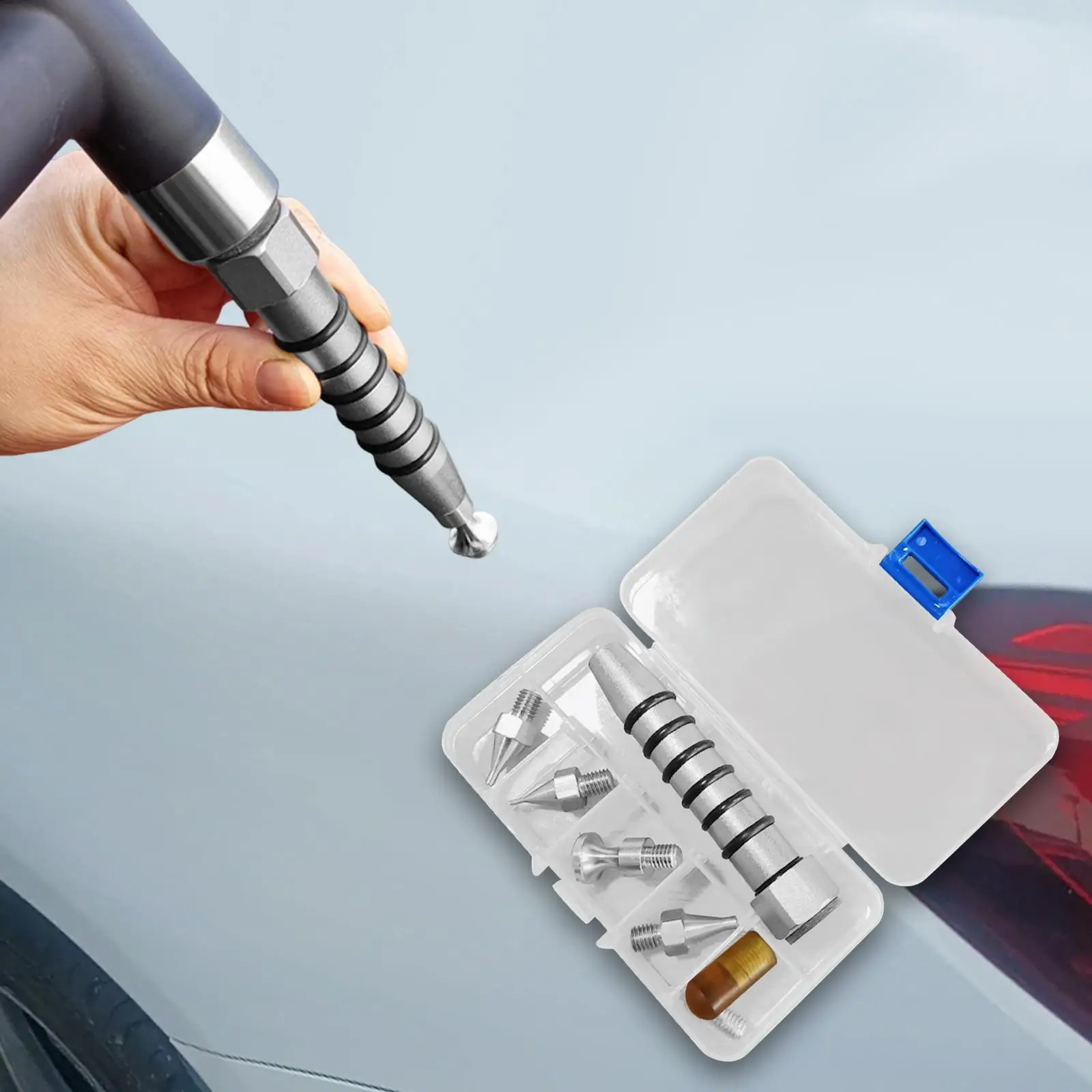 

Car Dent Repair Pen Kit Paintless Versatile Portable Length Adjustable Removal Tools for Vehicle Bodywork Professional Door
