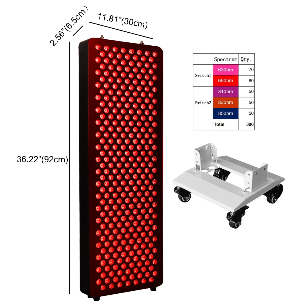 

Red Therapy Light Panel 630 660nm 810 830 850nm Infrared NIR Full body Led Red Light Therapy Device