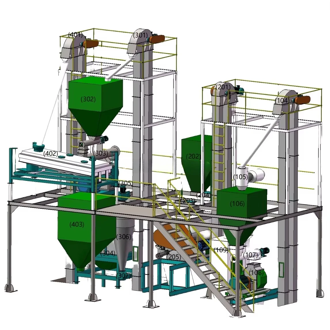 New Stainless Steel Automatic Pet Cat Kibble Animal Feed Making Extruder Production Line 2 Ton/Hour High Productivity Pellet view 5