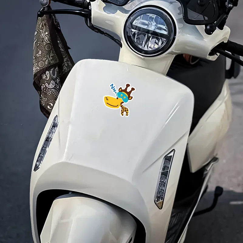 Autocollants girafe mignons, Graffiti d'animaux, autocollants imperméables, peuvent être utilisés pour décorer les bouteilles de bagages, les skateboards, les ordinateurs portables à moteur, la guitare