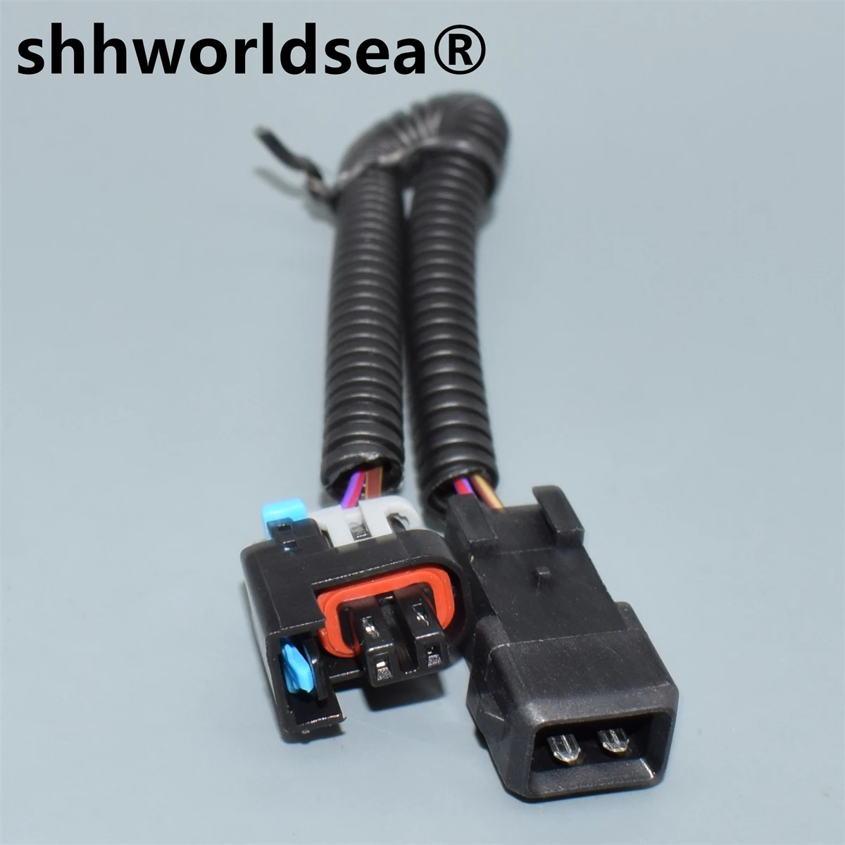 

shhworldsea 2PIN 0.8mm Fuel Injector Connector nozzle plug replacement parts socket 15411634/15326181 TO EV1 male