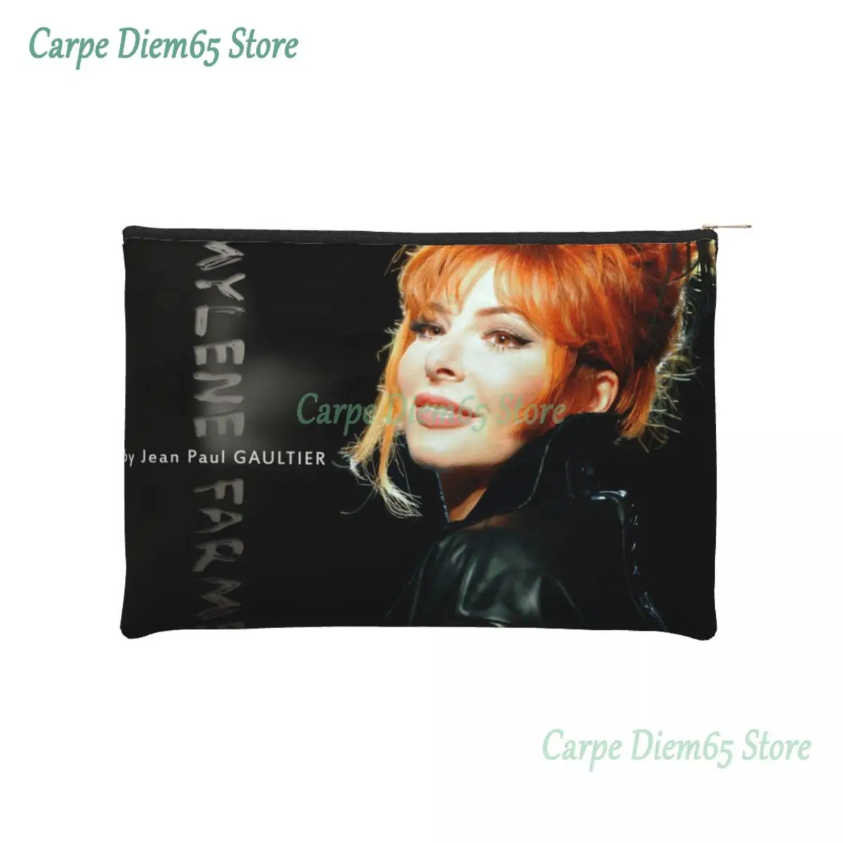 

Cute Mylene Farmer Travel Toiletry Bag for Women Makeup Cosmetic Bag Beauty Storage Dopp Kit