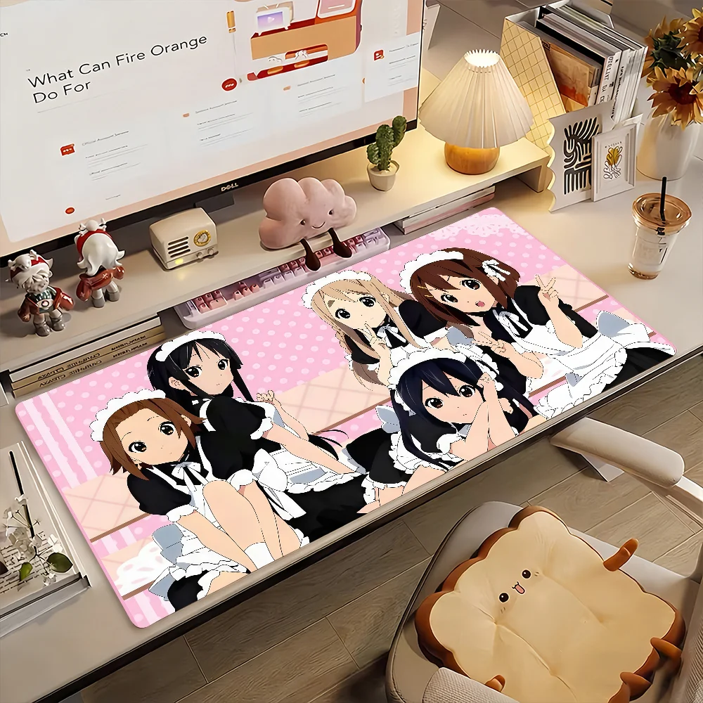 Anime Cute K-On-S Kawaii Mouse Pad Non-slip Rubber Gamer Balance Computer Mat Decoracion Deskmat Laptop Office Large