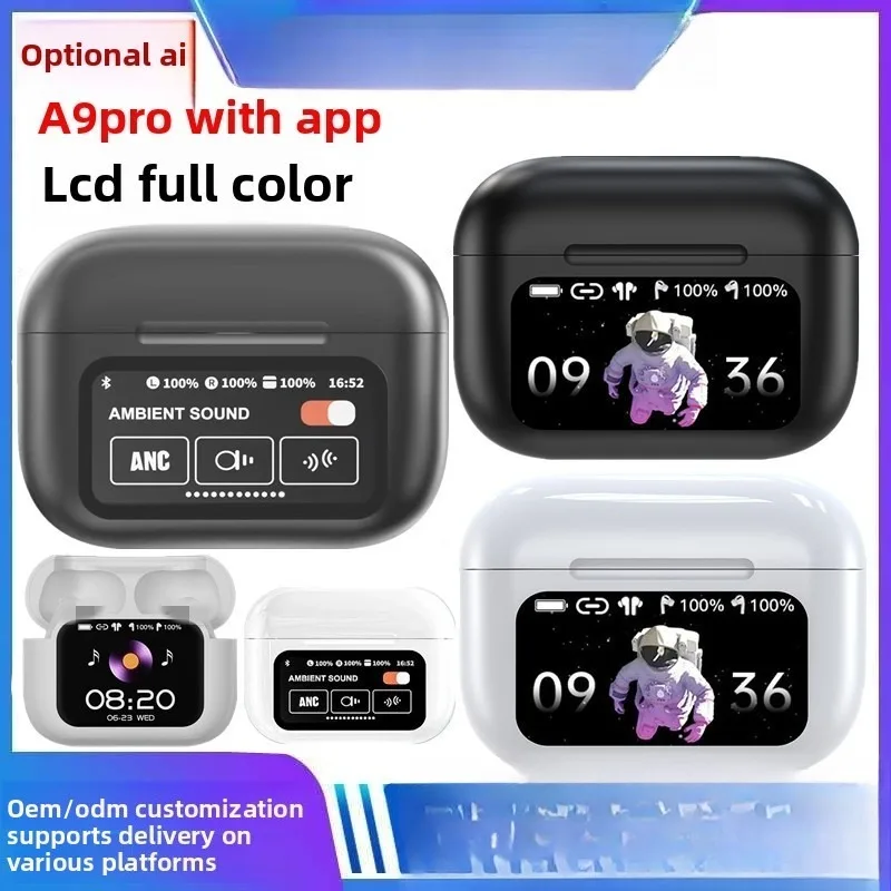 2026 New Bluetooth Headset a9Pro Wireless Ai Translation ANC