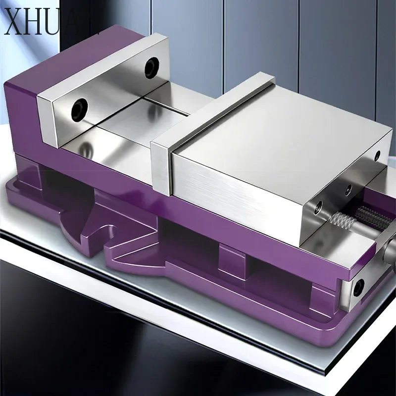 6-inch Integrated Pull-Back Vise High-Precision Bench Vise Fixture for CNC Machining Centers and Heavy-Duty Milling Machines