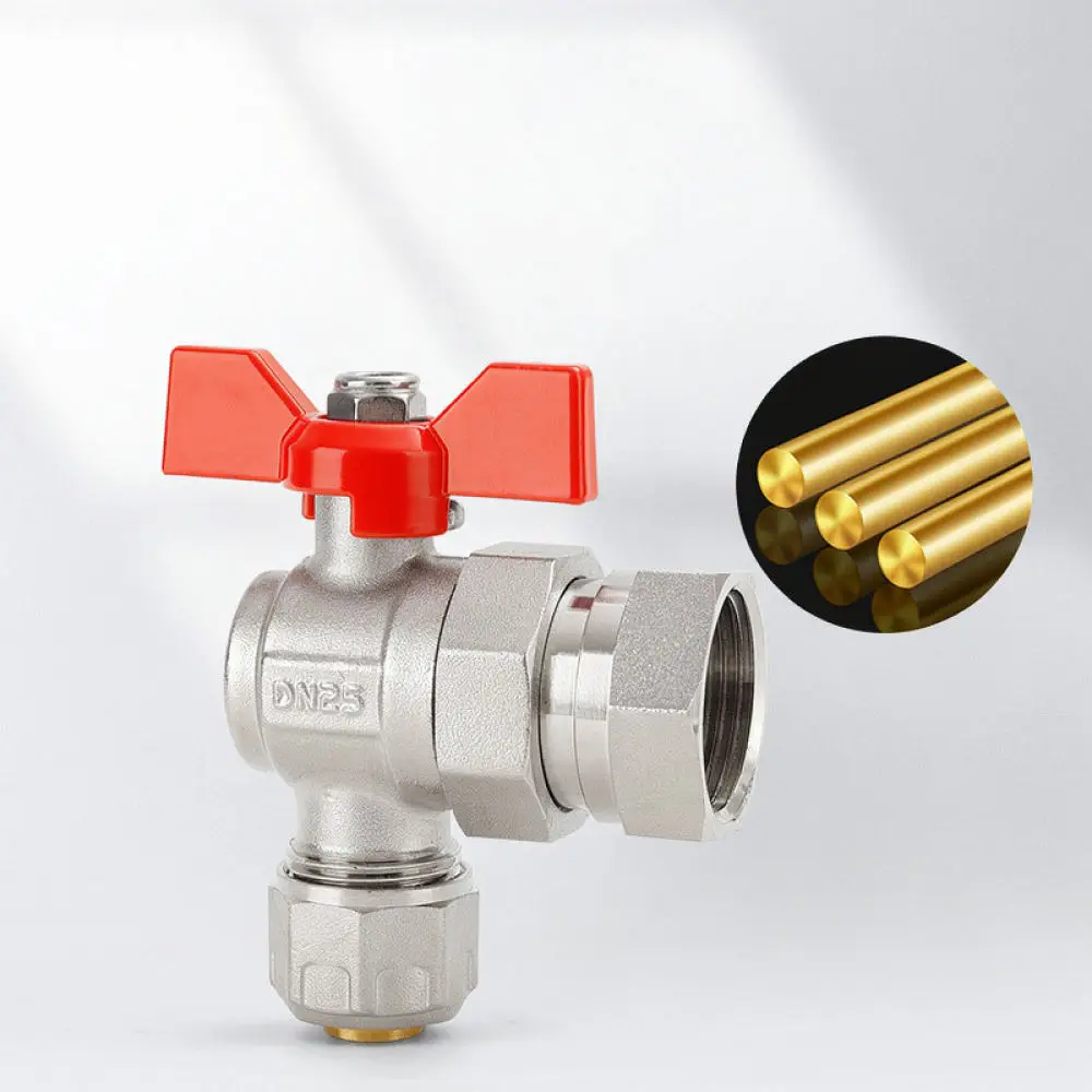Heavy Duty Brass Filter Ball Valve Connector For For Baizhan Plumbing Manifold Water Flow Control Shut Off Switch Part
