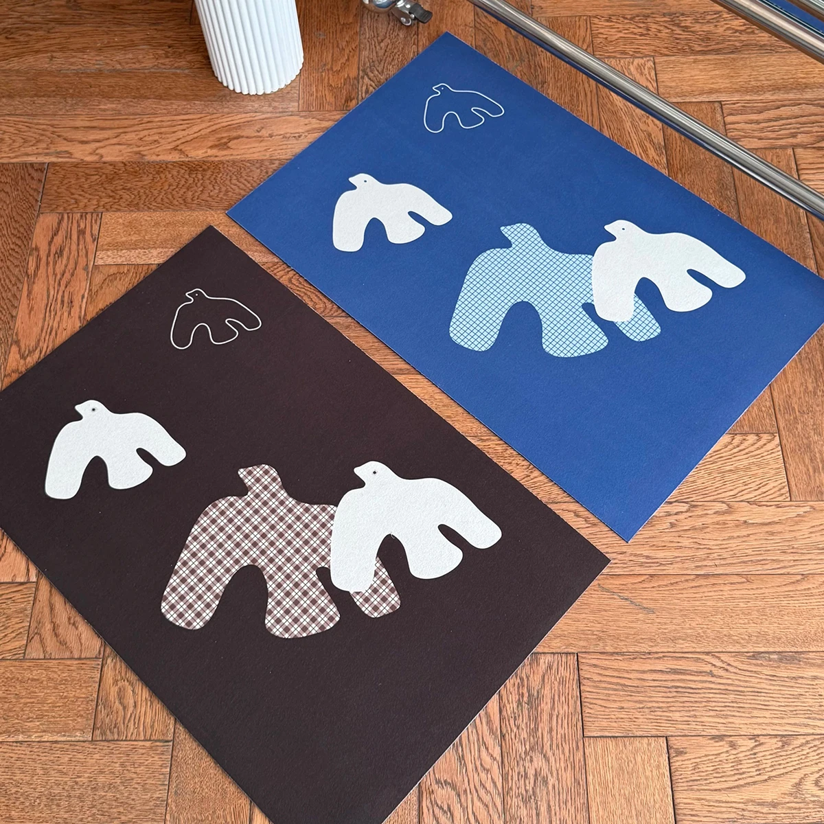 Bathroom Mat Cartoon Pigeon Rug Pvc Diatom Mud Anti-slip Absorbent Quick-drying Bath Floor Mats Toilet Rugs 바닥 매트 Alfombra Baño