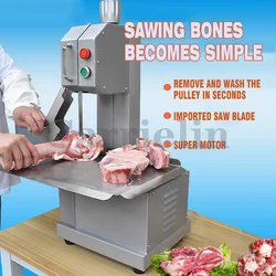 Commercial Automatic Bone Cutting Sawing Machine/Frozen Meat Cutter Machine/Meat Slicer for Bone Ribs Frozen Meat Fish