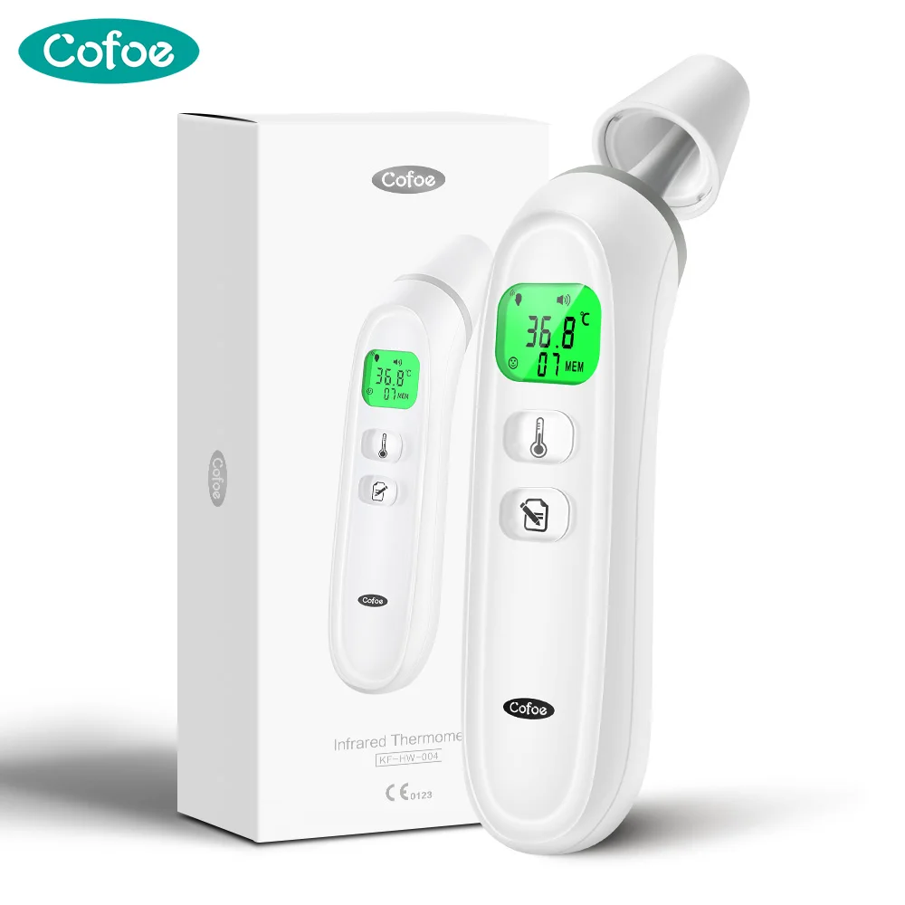 

Cofoe Digital Infrared Fever Thermometer Medical Household Infant Adult Forehead Non-contact Body Temperature Ear Thermometer