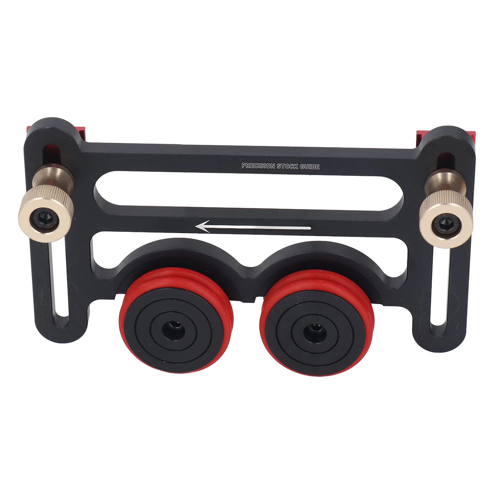 Double Wheel Bearing Roller Double Wheel Bearing Stock Roller with Sliding Blocks Table Saw Feeding  Roller for Woodworking