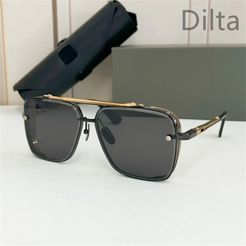 DILTA Mach Six Fashion Women's Sunglasses Men's In Trend UV400 Outdoor Pilot Double Bridge Metal Alloy lunette soleil femme