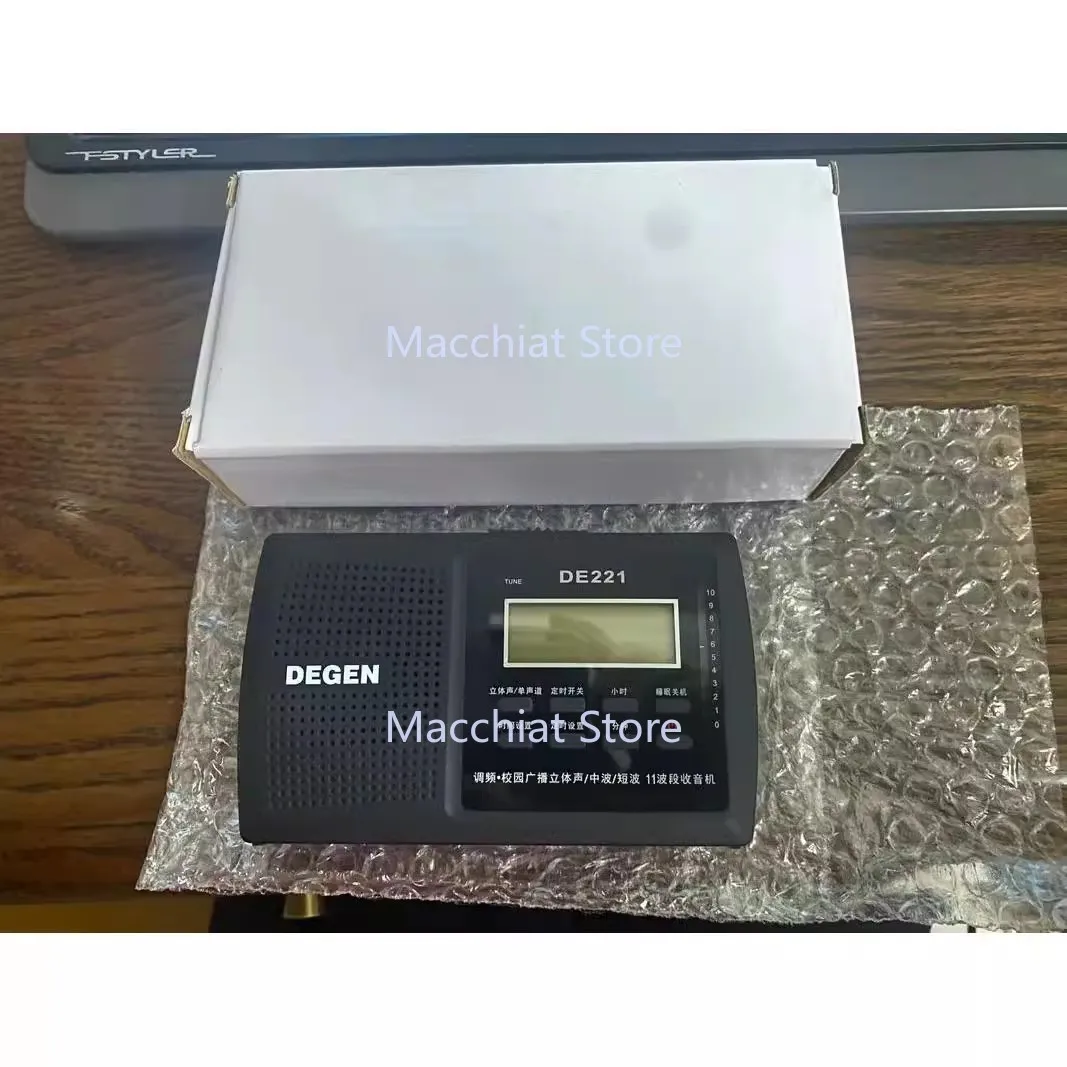 Degen DE221 راديو محمول متعدد الموجات FM1-2 / MW / SW1-8 11 نطاق DSP راديو محمول متعدد الموجات