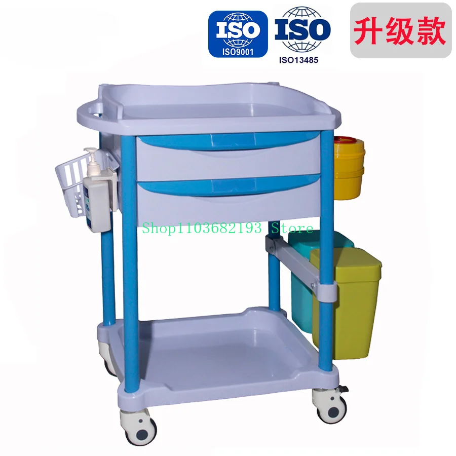 Medical Treatment First Aid Thickened ABS Material Cart Nurse Special Nursing Treatment Cart Factory Direct Sales