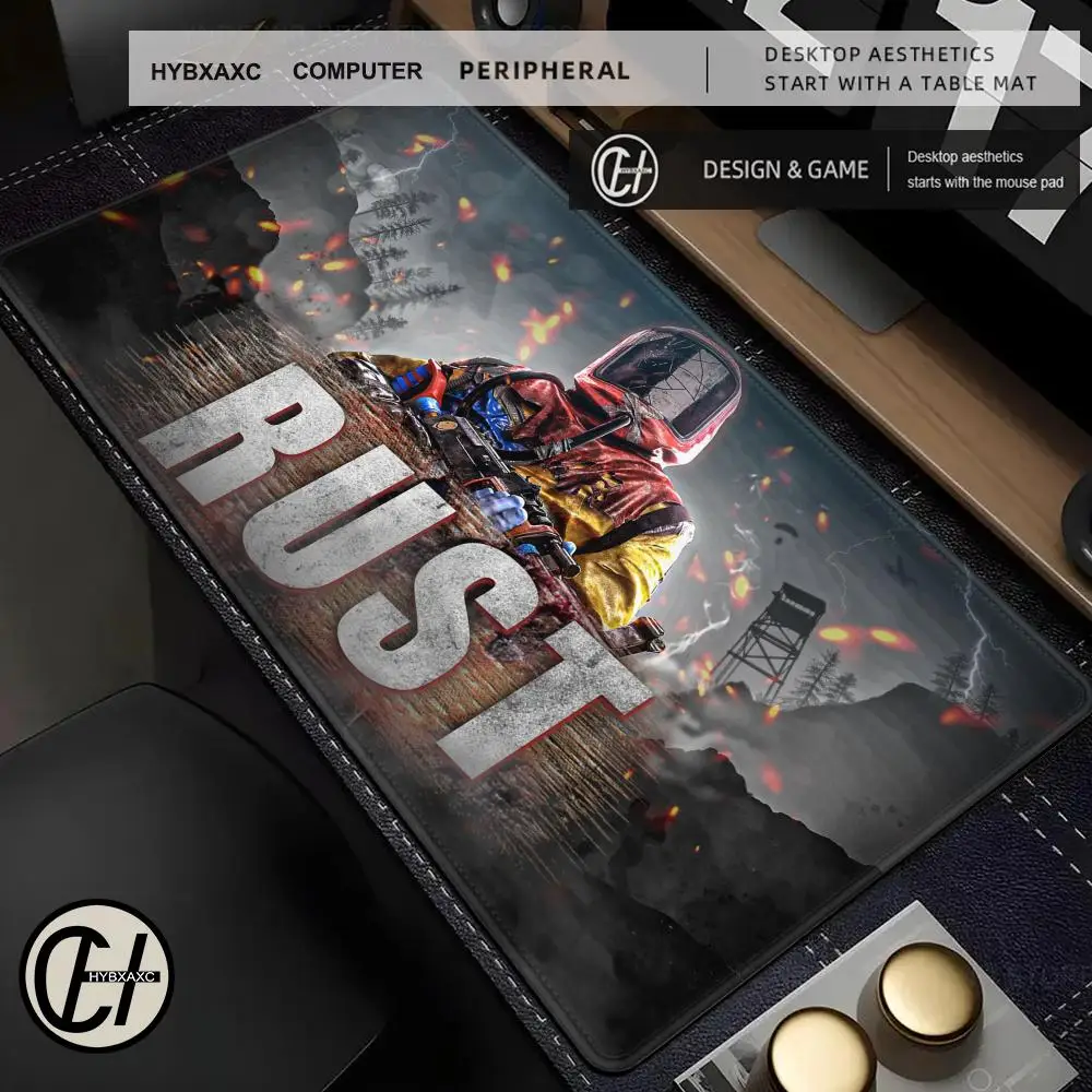 Rust Mouse Pad Large Gaming Mousepad PC Gamer Computer Office Mouse Mat XXL Carpet Keyboard Mat Desk Pad Laptop Mausepad