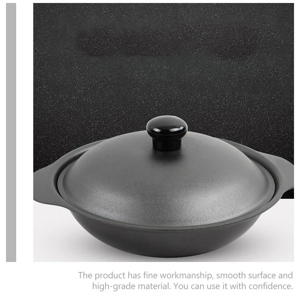

Cast Iron Casserole 24cm Diameter Lid Material Smooth Surface Suitable for Home Restaurant Hotel Canteen Braised Chicken