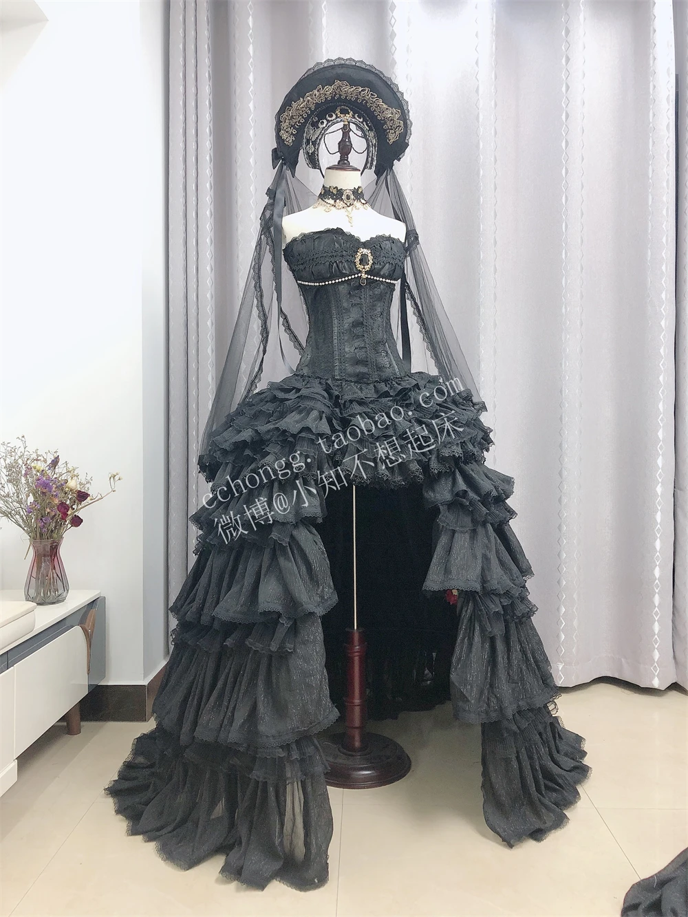 AGCOS Customsized Lilith Black Dress Cosplay Costume Woman Halloween Roleplay Gorgeous Dresses Uniforms Sexy Cosplay