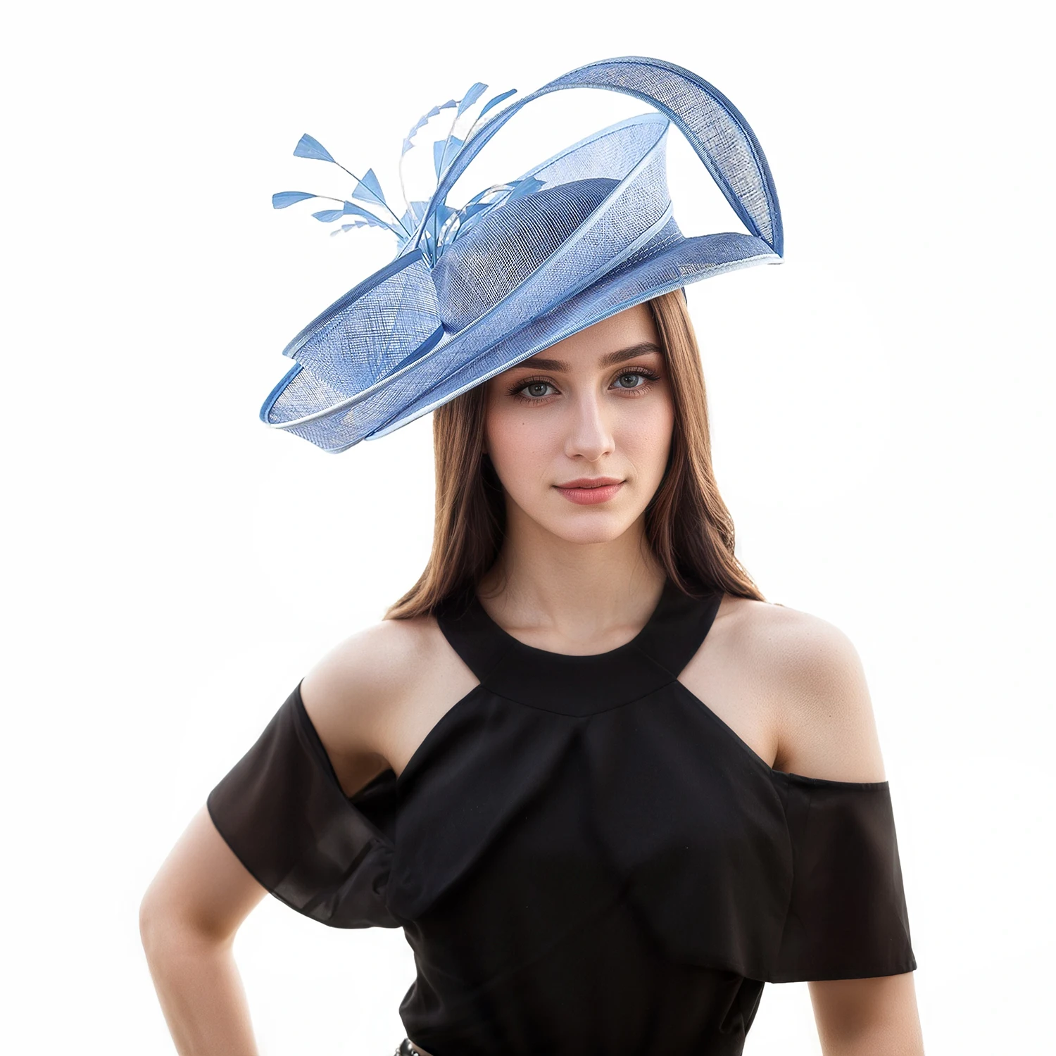 Christmas Sinamay Fascinator Fashion Wedding Hat Unique Derby Party Hat Fashion Photography Church Hats Bride Fascinators Female