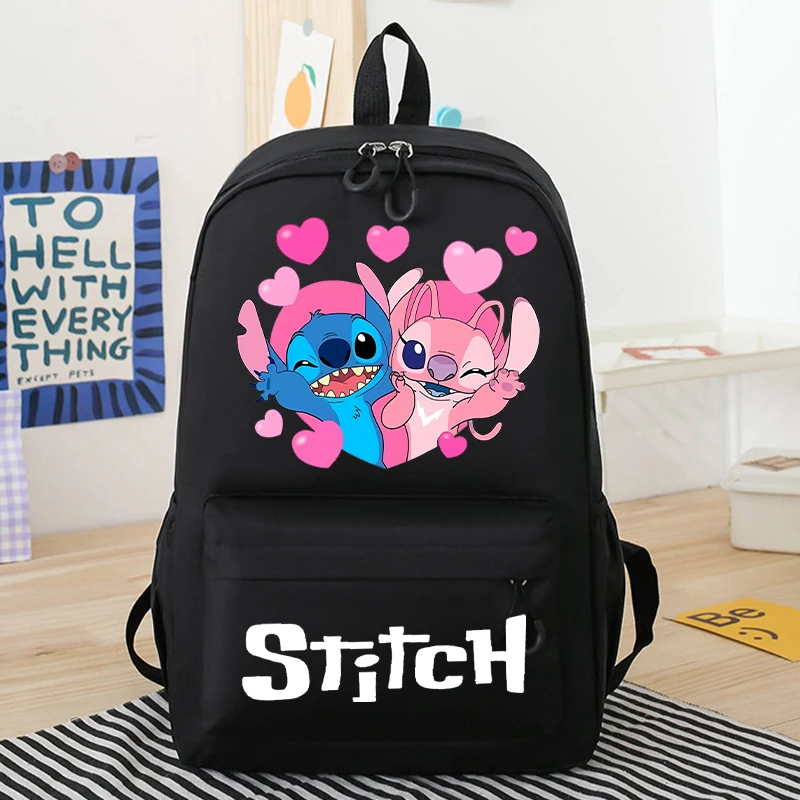 Nowy śliczny Lilo Stitch dziewczęcy plecak szkolny chłopcy dziewczęta Cartoon Disney plecak Kawaii plecak dla malucha prezenty urodzinowe dla dzieci