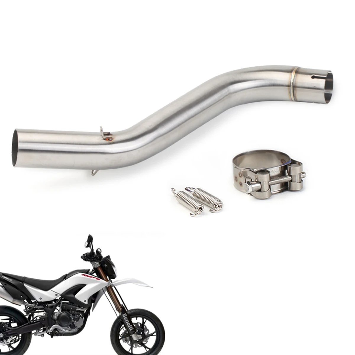 Motorcycle Exhaust Mid Link Connect Pipe Modified Replacement Parts For Benelli TNT600 BN600i BJ600GS Street Bike