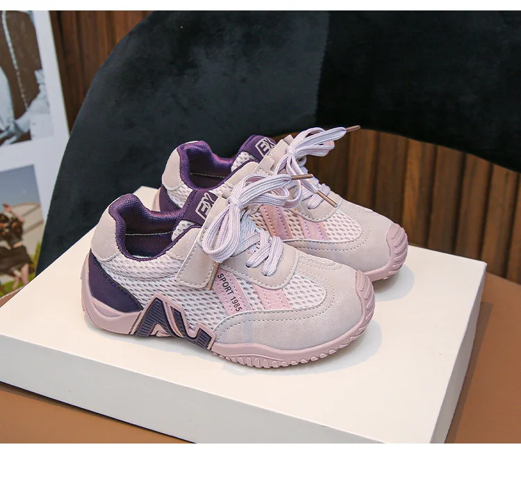 

New Spring Children's Sports Shoes, Soft Sole, Non-slip Mesh, Breathable, Fashionable Fashionable Outdoor Sneakers Boys Girls