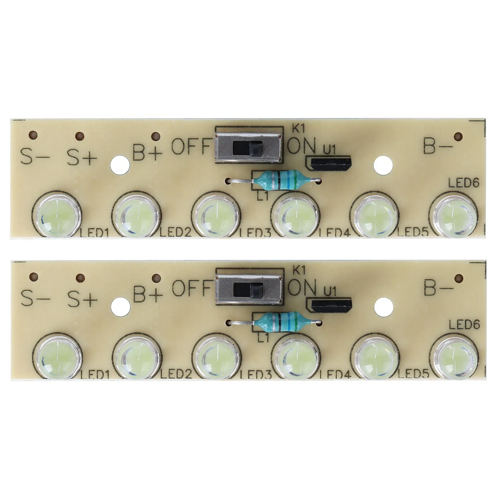 2Pcs Solar Lamp Controller Lawn Light Control Module Circuit Board with Switch 1.2V RF1206
