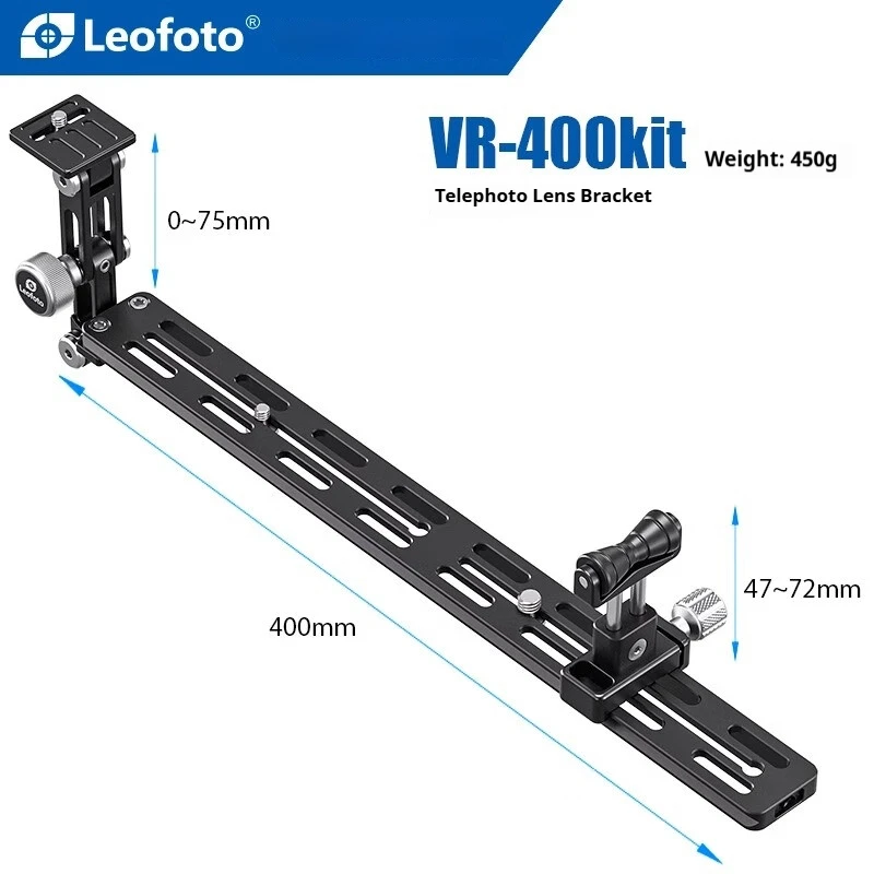 

Leofoto VR-250/400KIT DSLR 600/800mm Long Prime Lens Anti-Shake Bracket with Quick-Release Plate