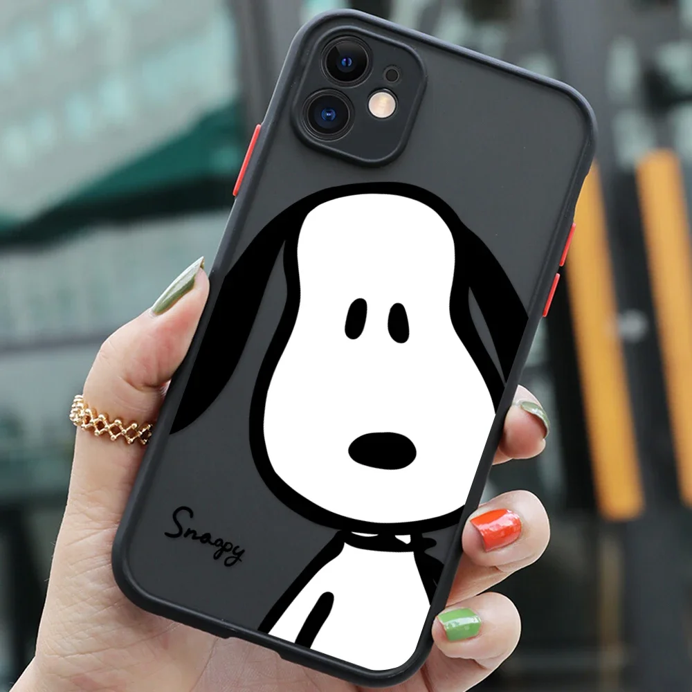 Miniso X PEANUTS Snoopy Phone Case For IPhone 16 15 14 13 12 11 Pro Max Mini XS X XR Plus Cover