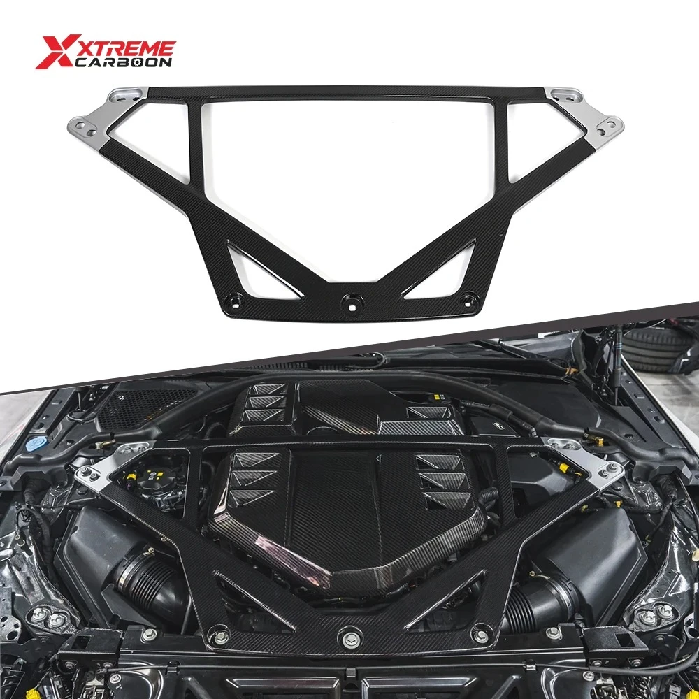 

Усилитель баланса из сухого карбона в стиле CSL для BMW G80 G81 M3 G82 G83 M4 G87 M2, кронштейн-опора, стойки для крепления двигателя