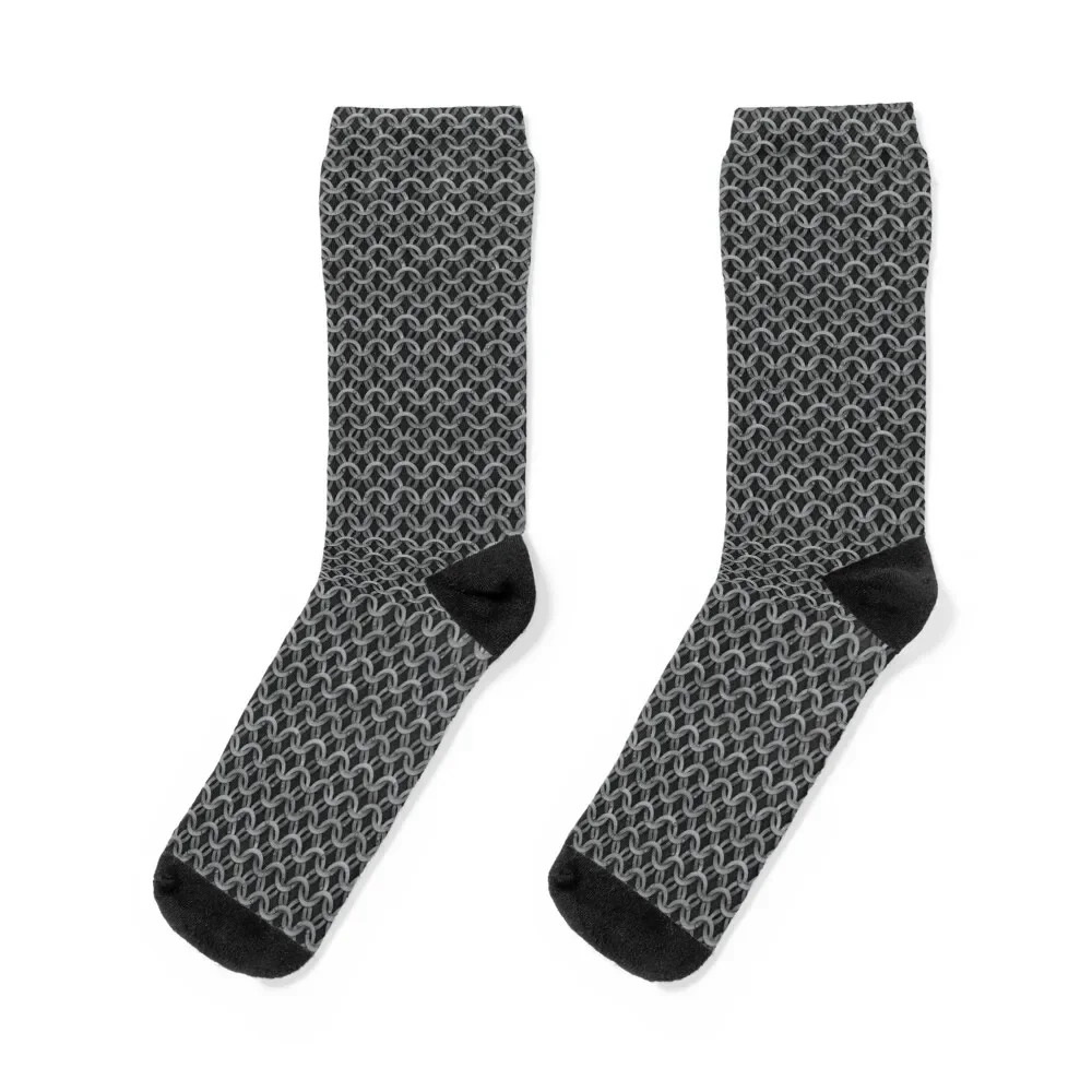 

Chainmail Socks sheer sports stockings designer brand hiphop Socks Woman Men's