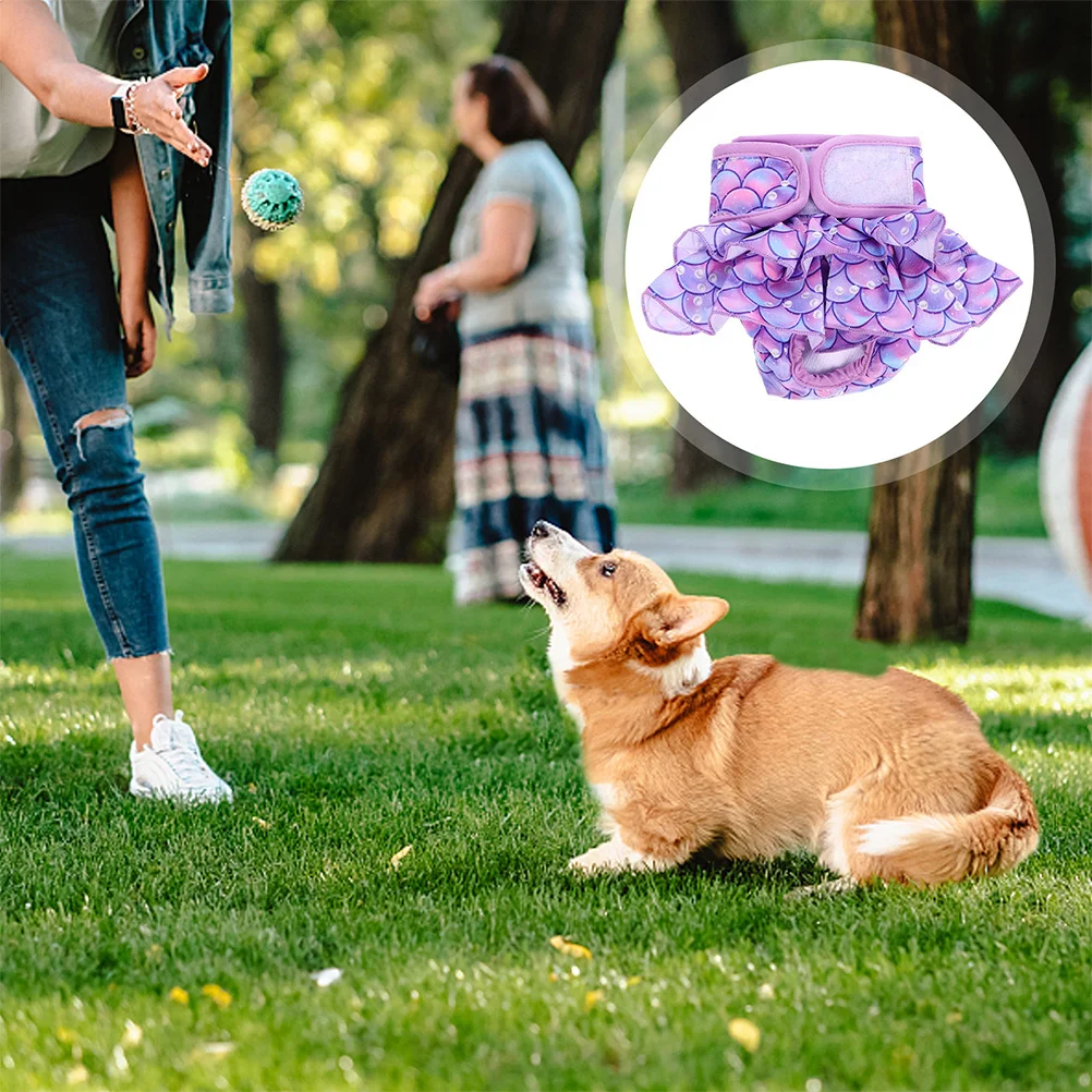 

Xl Reusable Pet Sanitary Pant for Female Dogs Washable Dog Diaper Adjustable Comfortable Cotton Puppy Period Pants