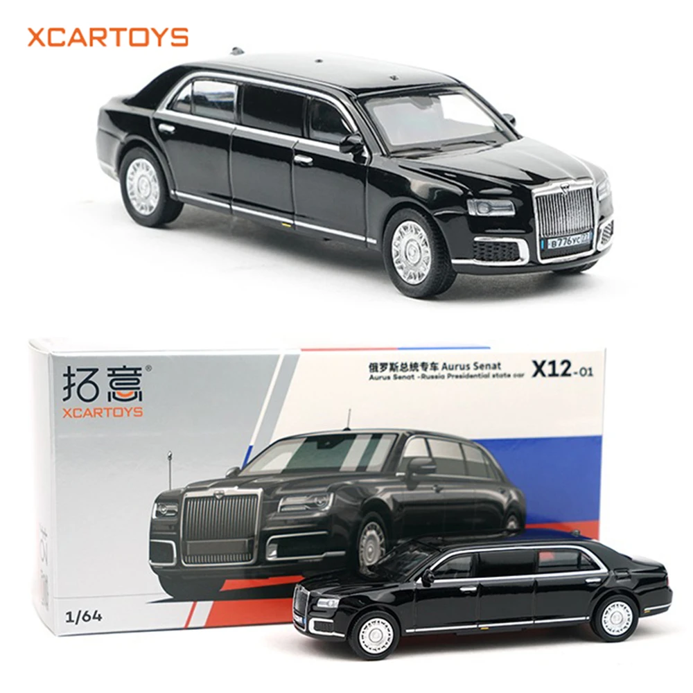 

Xcartoys 1/64 модель автомобиля из сплава, игрушка, русский президентский автомобиль, миниатюрная модель, литая под давлением модель автомобиля, коллекция игрушек, украшения