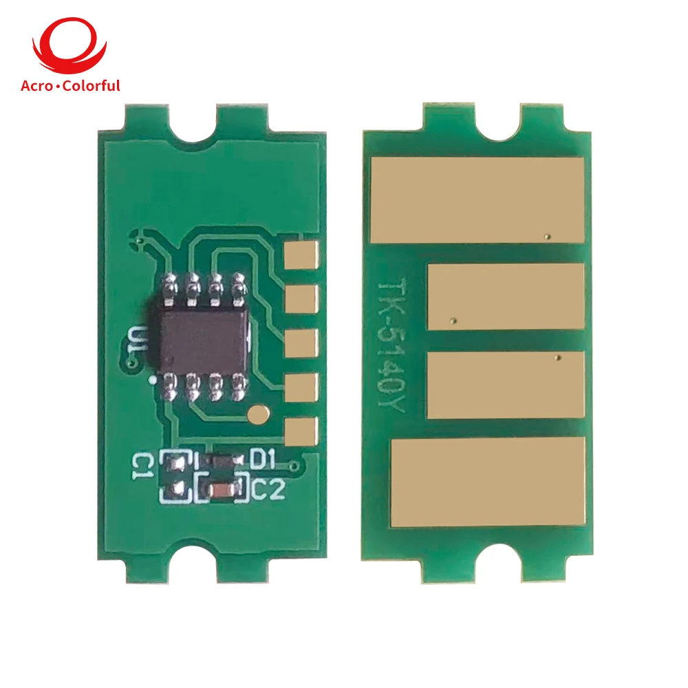 Compatible TK5141 TK5142 TK5144 TK5144K Color Toner Chip for Kyocera  ECOSYS P6130cdn M6030cdn M6530cd Printer Cartridge Chip