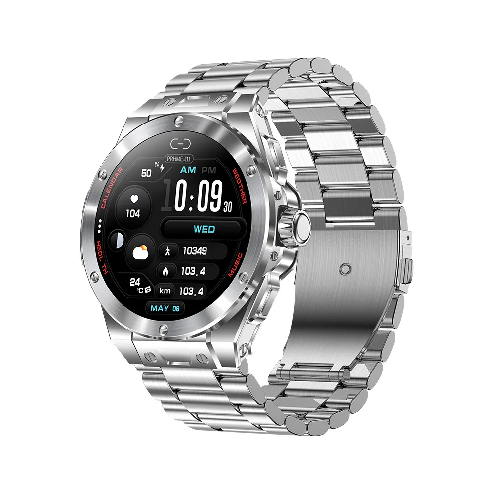 i79 Smart Watch Men 1.43inch AMOLED HD Screen Always-on Display Bluetooth Call Voice Assistant Heart Rate Monitoring SmartWatch