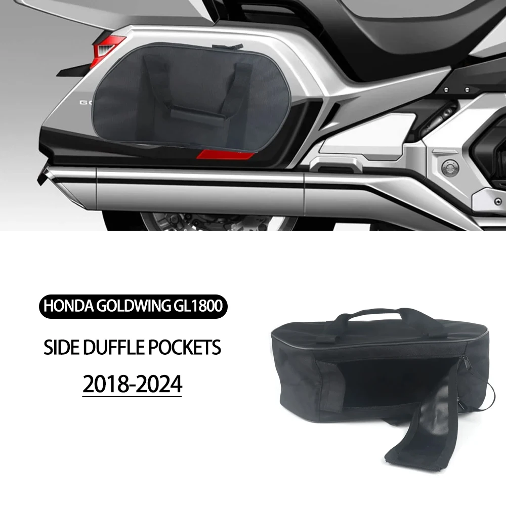 

Новые аксессуары для Honda Goldwing GL1800 F6B GL1800 2018 + UP, боковые сумки для мотоцикла, черные внутренние сумки