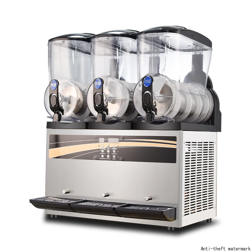 2026 Hot-selling Commercial 3-Tank 15L Cold Drink Ice Maker/Frozen Juice Maker for Sale