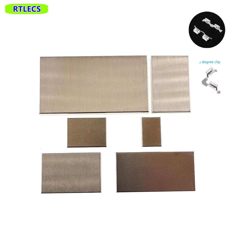 2 10 50 100 Pcs EMI RFI Shield Can 40x20mm 10x15 30x20 25x20 56x30 20.4x20.4 Height 3 4 mm thickness 0.2mm Nickel Silver Clip