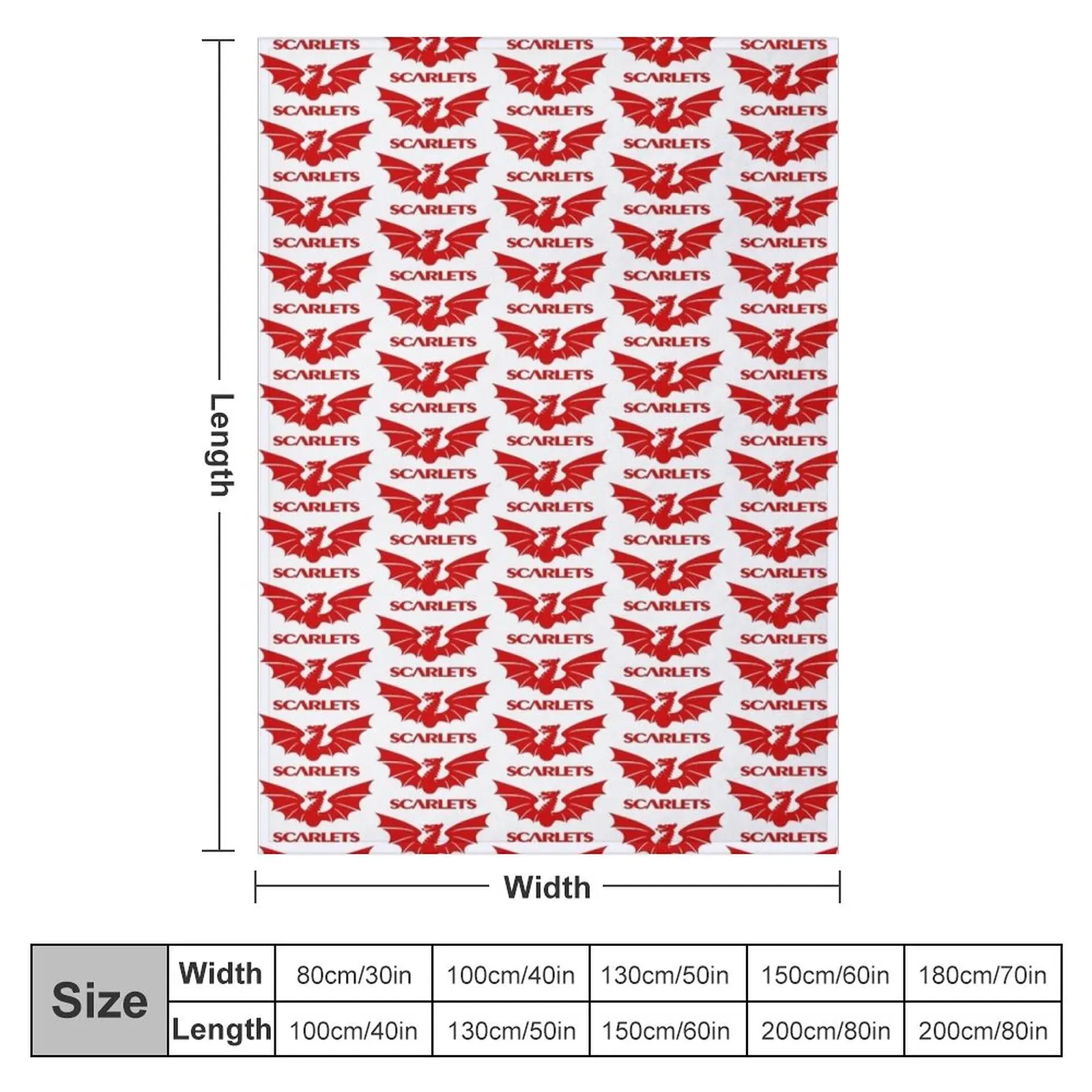 Scarlets Icon Throw Blanket Flannels Blanket valentine gift ideas