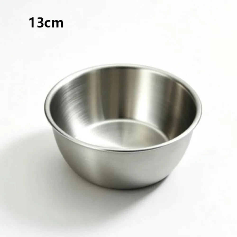 Stainless Steel Material Cooking Mixing Bowl Household with Scale Large Capacity Outdoor Camping Bowl Gold/Silver Portable