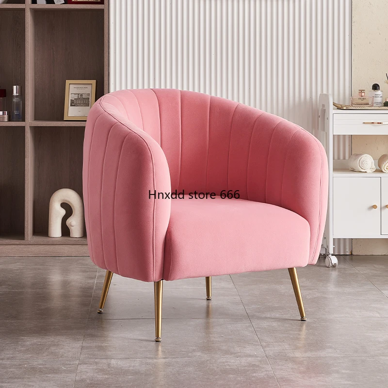 Chaise de pédicure rose pour salon de beauté, pompe à décharge, bain de pieds, massage spa