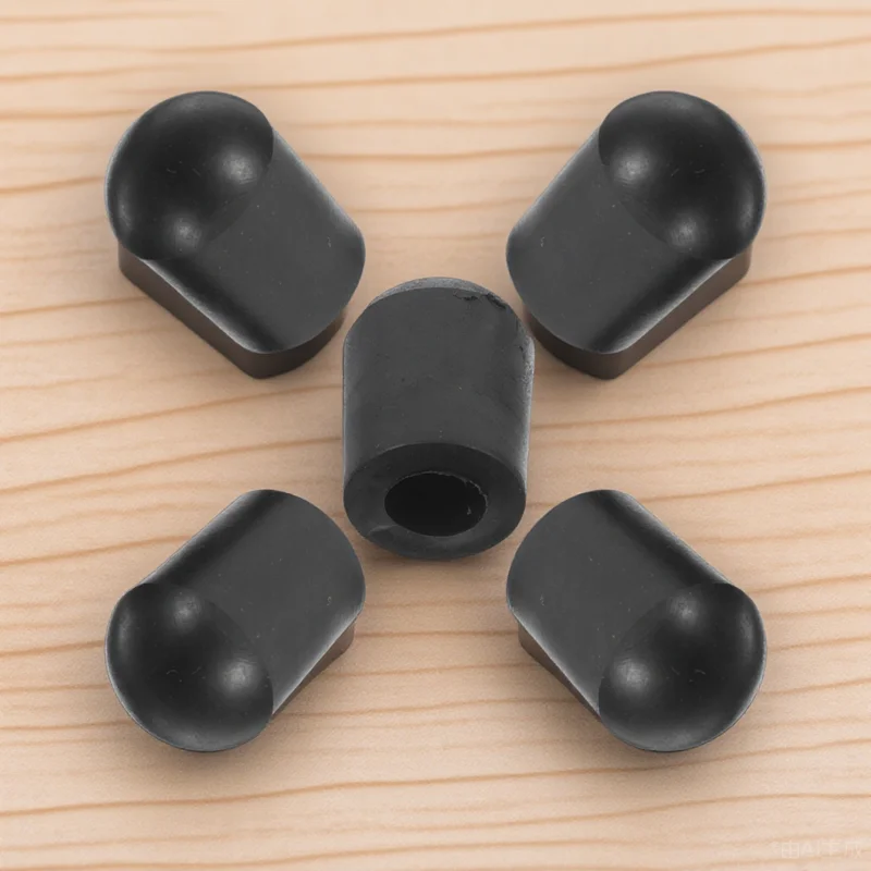 

5pcs Double Rubber Tip Stopper Protector Cap Non-Slip Durable Replacement Accessory For Upright Bass Instrument Parts Supplies